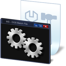 File MS-Dos Batch Icon 256x256 png